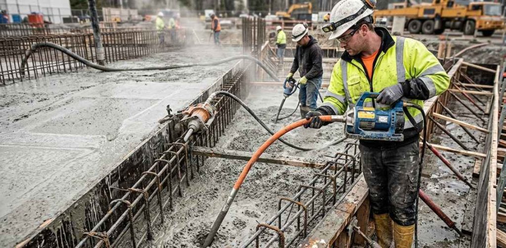what-is-concrete-vibrator-uses-types-working-principle