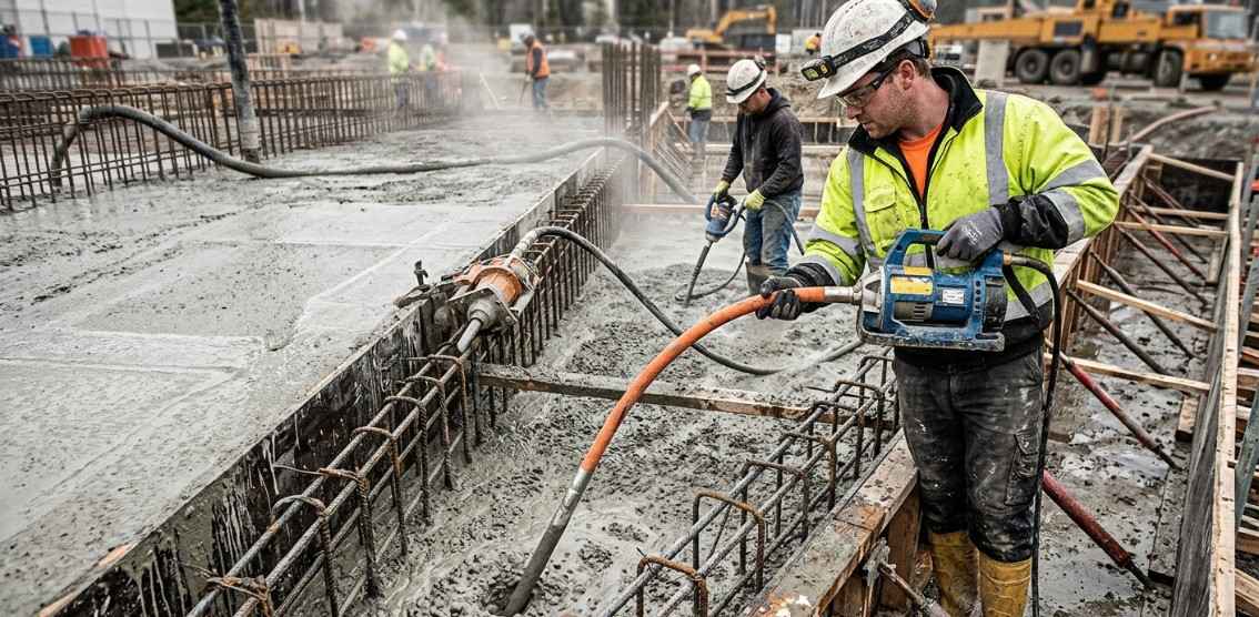 what-is-concrete-vibrator-uses-types-working-principle
